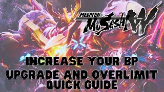 Upgrade and Overlimit Quick Guide  Megaton Musashi Wired [upl. by Brietta]