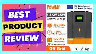 PowMr 1600W 3000W Hybrid Solar Inverter 12V 24V 220V Pure Sine Wave Inverter [upl. by Myna346]