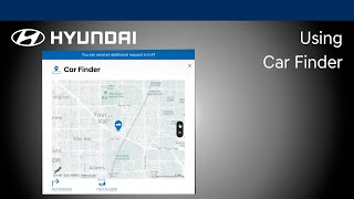 Using Car Finder  Bluelink®  Hyundai [upl. by Mcquillin]