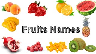 Fruits Names Red Fruits Names for kids 50 Fruits Names in English Fruits Names Vocabulary [upl. by Anwahsad]