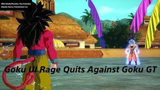 Goku UI Rage Quits Against Goku GT Dragon Ball Sparking Zero [upl. by Initsed]