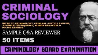 Criminology Board Exam Reviewer Criminal Sociology Sample QampA [upl. by Trocki]