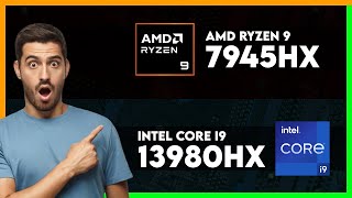 AMD Ryzen 9 7945HX vs Intel Core i9 13980HX Comparison [upl. by Ruon]