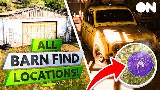 ALL Barn Find Locations  Forza Horizon 5 [upl. by Misa]