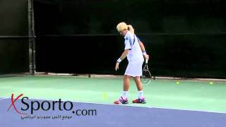 Tennis Moments  Novak Djokovic imitates Maria Sharapova xsporto [upl. by Nolyag]