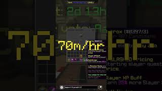 MAKE 70mhr with Mayor Aatrox  Hypixel Skyblock shorts [upl. by Selym]