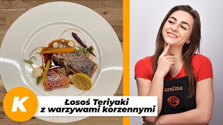 ŁOSOŚ TERIYAKI z warzywami korzennymi oraz puree z pietruszki  Karolina Źródłowska [upl. by Soma]