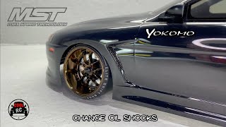 MST RMX 25 Toyota JZ3  I install the Yokomo oil shocks [upl. by Adnovoj]