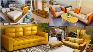 45 most Demandable Leather Sofa 🛋 luxurious sofa set design [upl. by Imeaj]