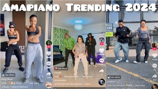 Amapiano Trending TikTok challenges  2024amapianodancechallengeamapiano [upl. by Sewole908]