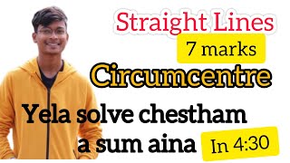 tips and tricks to solve circumcenter 7 marks problem [upl. by Enajiram]