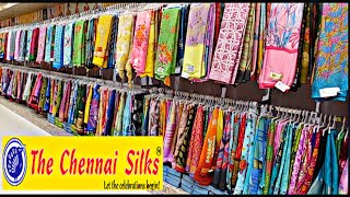 The Chennai Silks 111Combo Offers Daily Wear Hanger Sarees BarssoChiffonMarble Saree Collections [upl. by Aineval541]