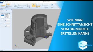 Wie man eine Schnittansicht vom 3D Modell erstellen kann DEUTSCH [upl. by Irneh422]