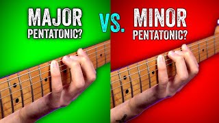 Major vs Minor Pentatonic Scales The Difference Explained [upl. by Kcirdnekal682]