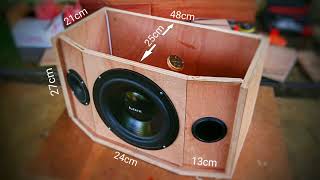 DIY make 8 inch woofer speaker box  Speaker AUDAX Protech 8inch 8ohm 150watt wiltex [upl. by Reddy]