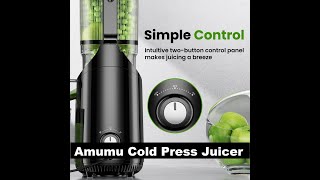 Amumu Cold Press Juicer Review Unlock the Power of Slow Masticating Machines [upl. by Trimble]