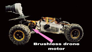 Brushless drone motor RC car Testing video off road offroad rccar [upl. by Tybald415]