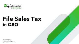 Filing Sales Tax in QBO [upl. by Karalynn616]