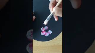 Easy Acrylic painting beginnershow to paint flowerspainting tutorials [upl. by Suivatna]