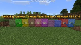 How To Change The Color Of A Shulker and more  Minecraft PE 0170 [upl. by Atiuqihs]