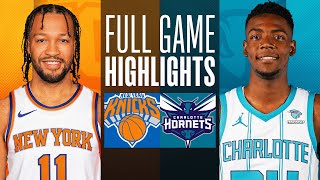 KNICKS at HORNETS  FULL GAME HIGHLIGHTS  November 18 2023 [upl. by Enaej146]