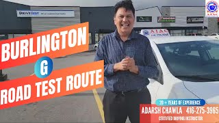 Burlington G Road Test Route  2023  New Modified Full G Test Route [upl. by Sharai436]