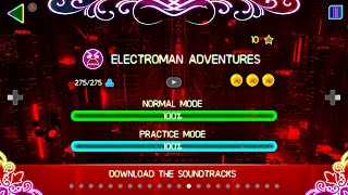 Electroman Adventures ALL COINS GEOMERY DASH 211 [upl. by Crowns]