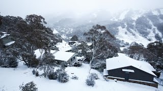 Thredbo snow welcomed by Ski resort amid difficult winter season [upl. by Eetnuahs]