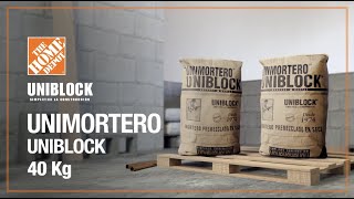 Cómo aplicar Unimortero Uniblock  Materiales de construcción  The Home Depot Mx [upl. by Ciryl]