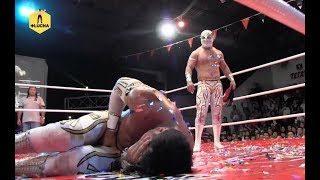 Carístico vs Místico una caída más en Lucha Libre Boom 3er Aniversario [upl. by Codding]