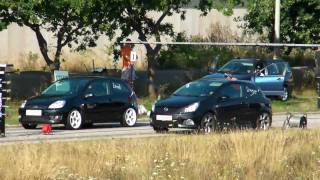 Street race Opel Corsa OPC vs Ford Fiesta ST150 [upl. by Ruel]