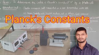 To determine the value of Plancks Constant h by Photo cell [upl. by Noelopan539]