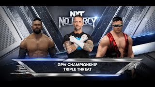 Logan Quindell vs CM Punk vs Jason Myers  GPW Championship GPW No Mercy 2024 [upl. by Atina353]