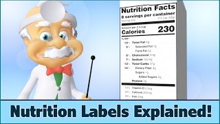 Nutrition Facts Labels  How to Read  For Kids  Dr Smarty [upl. by Ayhtnic]