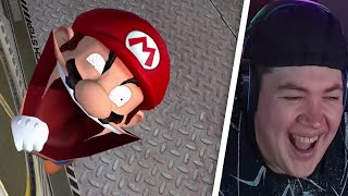 Mario Reacts to Nintendo Memes or else his salami is chopped off  REAKTION [upl. by Aveline]