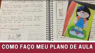 COMO É O CADERNO DE PLANEJAMENTO DE UMA PROFESSORA planejamento [upl. by Arreyt]