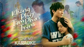 KARAOKE KHÔNG PHẨY TÁM PHẦN TRĂM  VƯƠNG ANH TÚ  BEAT TONE NỮ [upl. by Thissa]