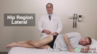 Approach to Hip Region Pain Physical Exam  Stanford Medicine 25 [upl. by Irrem]