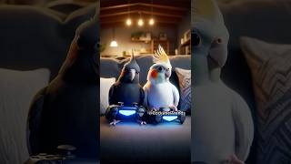 I’ll Even Risk It All to Play 🎮😳🦜 funny parrot cockatiel [upl. by Cordula]