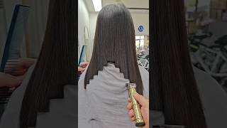 Haircut tutorial hairdesign longhair hairfashionlook [upl. by Anastas]