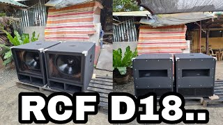 RCF D181st souncheck sub only [upl. by Suilenroc355]