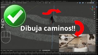 blender tutorial como hacer carreteras y caminos gratis [upl. by Philippine463]