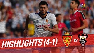 Resumen de Real Zaragoza vs Albacete BalompiÃ© 41 [upl. by Sonny115]