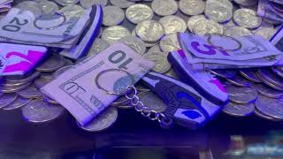 100 REAL coin pusher challenge at undisclosed gas station in Michigan ASMR [upl. by Myrt964]