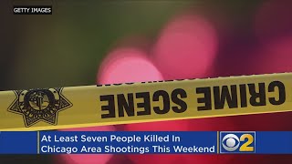 7 Killed 12 Wounded In Weekend Shootings Across Chicago [upl. by Airahcaz655]