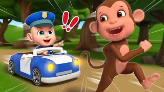 Police Officer Chase Thief  Police Baby Song  Rosoo Nursery Rhymes amp Kids Songs [upl. by Ivets483]