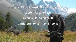 Edelweiss KARAOKE francais rèalisè par JamesVincent [upl. by Gathers887]