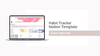 Habit Tracker Notion Template Preview [upl. by Avivah]