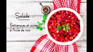 Salade de betteraves et poires à lhuile de noix [upl. by Ezarras]