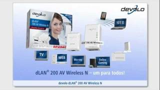 devolo dLAN® 200 AV Wireless N português [upl. by Wilda996]